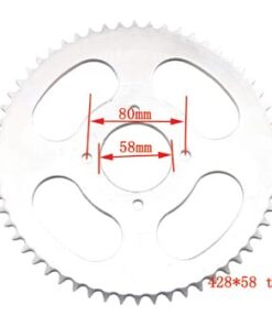 TEETH REAR SPROCKET 428#58(58mm PITCH-ROW