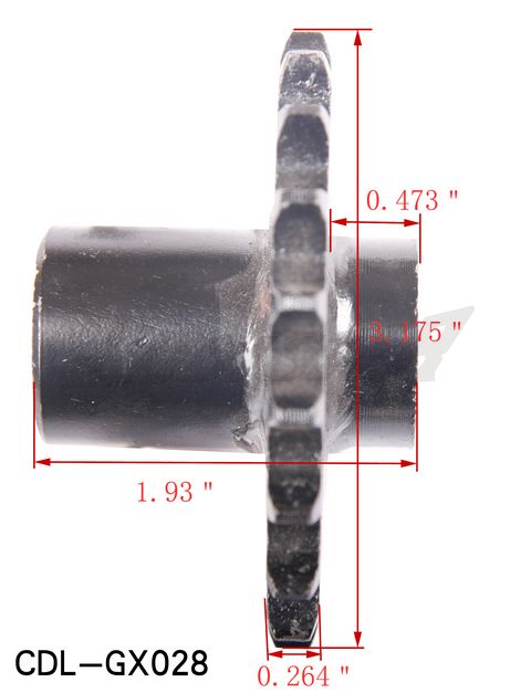 Image, Front Sprocket 428#19 (SPF-6) (CDL-GX028).