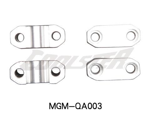 A set of Handle Bracket 214FA-3 (Aluminum) (HBB-8) (MGM-QA003) for a motorcycle fork.