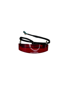 Tail Light 3050C (TL-5) (DQL-GE026) with attached wiring isolated on a white background.