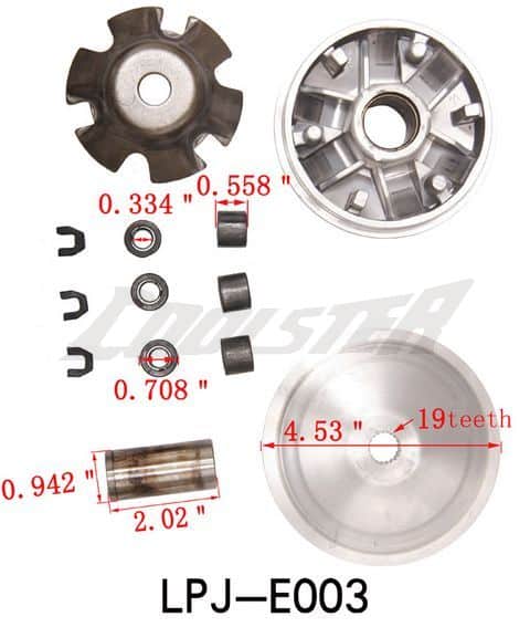 Front Clutch GY6-157QMJ/150cc (CL-12) (LPJ-E003).