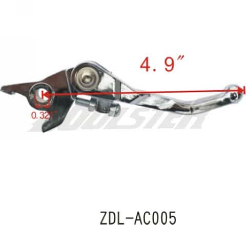 RIGHT BRAKE LEVER 214FA-3 (BLR-11) (ZDL-AC005)