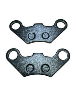 Two black Brake Pad for ATV (DBS-1A) (ZDL-EB006) isolated on a white background.