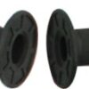 Two black rubber hoses with Handle Bar Grips for Dirt Bike (L.R-Set) 215 (HALR-10) (MGM-GQ003) on a white background.