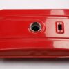 A red plastic Gas Tank 6150 (SLJ-BG002) with a hole in it.