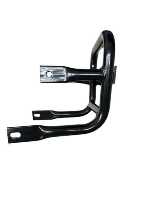 Front Metal Bumper for 3050B 110CC ATV (BDSSF-3050B), black metal part with a glossy finish, featuring multiple mounting points, displayed on a white background.