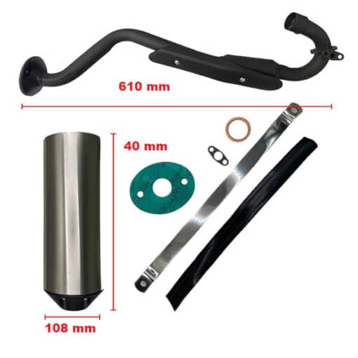 Complete Muffler and Exhaust Assembly for 200cc ATV (MU-4)