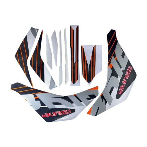 STI-9 - BZB-EA031 - ORANGE ATV DECAL STICKER SET