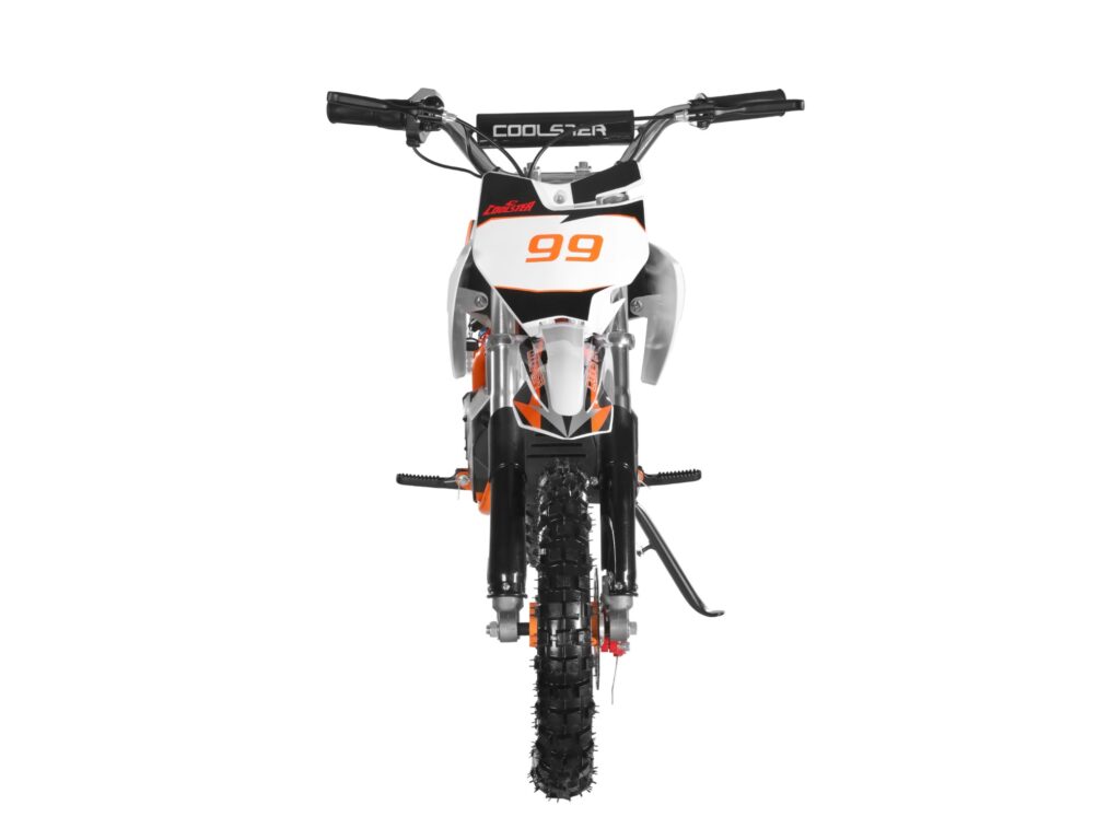 E-500 Electric Dirt Bike Orange Front View