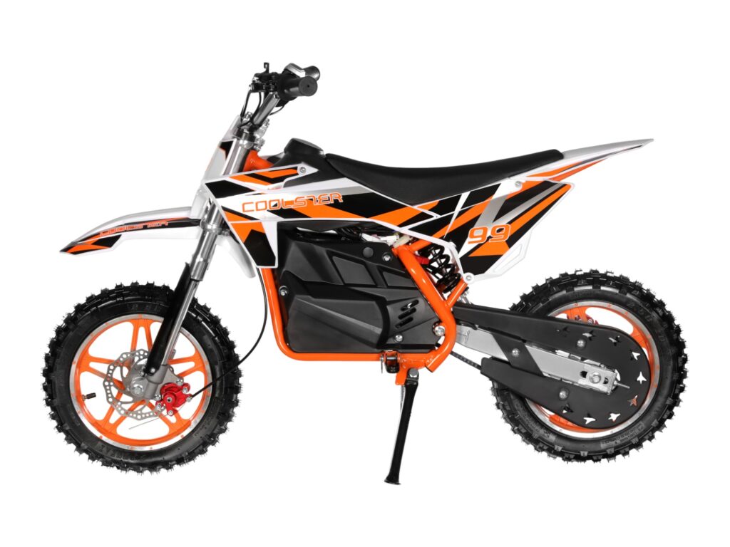 E-500 Electric Dirt Bike Orange Left View
