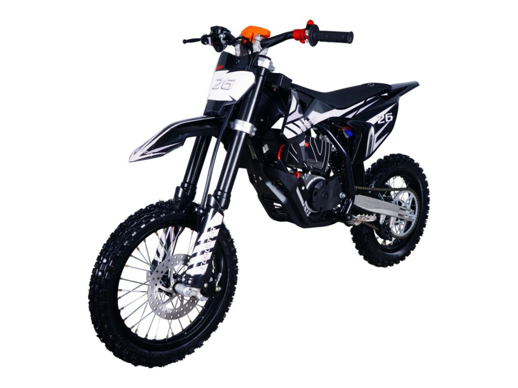 E-1200 - Black on Black Plastics Left Quarter View