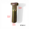 STUD-2 - ZDL-DF003 - WHEEL STUD FOR 125CC OLD STYLE WHEEL HUB AND GK-6125A
