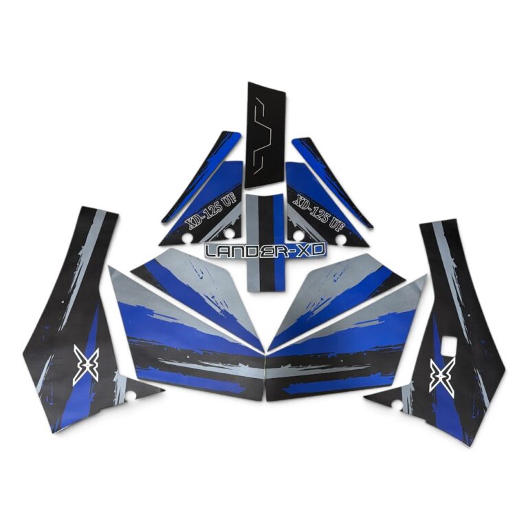 OEM Coolster Body Shell Decal Stickers in blue For 125cc ATV 3125F and Lander XD - STI-16 BZB-EA059