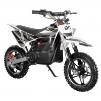 E-500 Electric Dirt Bike Grey Right Quarter View
